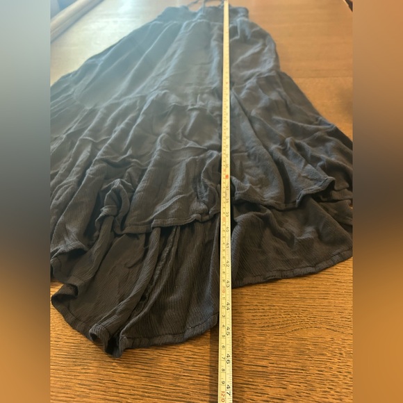 Hollister Navy Crochet Maxi Dress Crochet-Style Mix V-Neck Size Medium - Picture 16 of 16